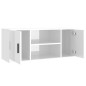vidaXL TV-Schrank Hochglanz-Weiß 100x35x40 cm Holzwerkstoff
