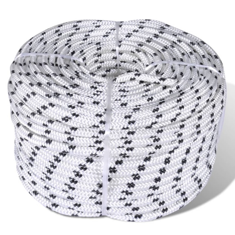 vidaXL Geflochtenes Tauwerk Bootsleine Polyester 14 mm x 50 m vidaXL Geflochtenes Tauwerk Bootsleine Polyester 14 mm x 50 m