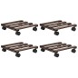 vidaXL Pflanzenständer mit Rollen 4 Stk. Zedernholz 25 x 25 cm vidaXL Pflanzenständer mit Rollen 4 Stk. Zedernholz 25 x 25 cm