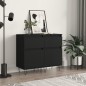 vidaXL Sideboards 2 Stk. Schwarz 40x35x70 cm Holzwerkstoff vidaXL Sideboards 2 Stk. Schwarz 40x35x70 cm Holzwerkstoff