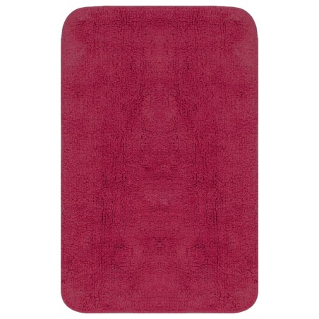 vidaXL Badematten-Set 3-tlg. Stoff Fuchsia