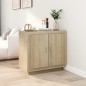 vidaXL Sideboard Sonoma-Eiche 80x40x75 cm Holzwerkstoff vidaXL Sideboard Sonoma-Eiche 80x40x75 cm Holzwerkstoff