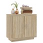 vidaXL Sideboard Sonoma-Eiche 80x40x75 cm Holzwerkstoff vidaXL Sideboard Sonoma-Eiche 80x40x75 cm Holzwerkstoff