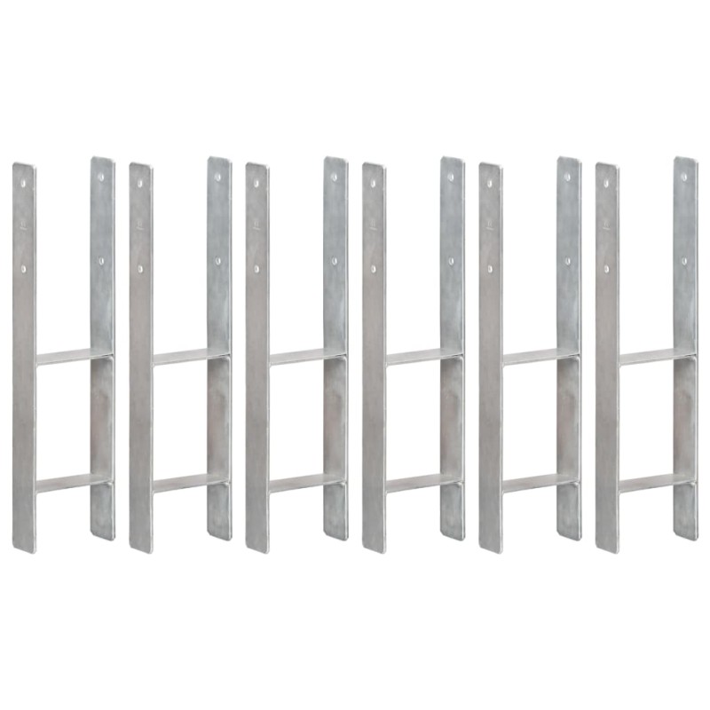 vidaXL Pfostenträger 6 Stk. Silbern 14×6×60 cm Verzinkter Stahl vidaXL Pfostenträger 6 Stk. Silbern 14×6×60 cm Verzinkter Stahl