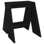 vidaXL Hocker 2 Stk. Schwarz 40x40x45 cm Massivholz Kiefer vidaXL Hocker 2 Stk. Schwarz 40x40x45 cm Massivholz Kiefer