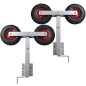 vidaXL Bootstrailer-Stützen Doppelrad 2er-Set 59-84 cm vidaXL Bootstrailer-Stützen Doppelrad 2er-Set 59-84 cm