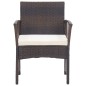 vidaXL Gartensessel mit Sitzkissen 2 Stk. Braun Poly Rattan vidaXL Gartensessel mit Sitzkissen 2 Stk. Braun Poly Rattan