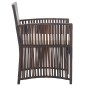 vidaXL Gartensessel mit Sitzkissen 2 Stk. Braun Poly Rattan vidaXL Gartensessel mit Sitzkissen 2 Stk. Braun Poly Rattan