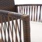 vidaXL Gartensessel mit Sitzkissen 2 Stk. Braun Poly Rattan vidaXL Gartensessel mit Sitzkissen 2 Stk. Braun Poly Rattan
