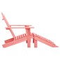 vidaXL Adirondack-Gartenstuhl mit Fußstütze Massivholz Tanne Rosa vidaXL Adirondack-Gartenstuhl mit Fußstütze Massivholz Tanne Rosa