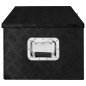 vidaXL Aufbewahrungsbox Schwarz 90x47x33,5 cm Aluminium vidaXL Aufbewahrungsbox Schwarz 90x47x33,5 cm Aluminium
