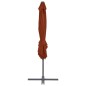 vidaXL Ampelschirm mit Stahlmast Terrakotta-Rot 250x250 cm vidaXL Ampelschirm mit Stahlmast Terrakotta-Rot 250x250 cm