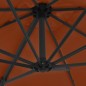 vidaXL Ampelschirm mit Stahlmast Terrakotta-Rot 250x250 cm vidaXL Ampelschirm mit Stahlmast Terrakotta-Rot 250x250 cm