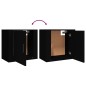 vidaXL Wand-Nachttisch Schwarz 50x30x47 cm vidaXL Wand-Nachttisch Schwarz 50x30x47 cm