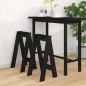 vidaXL Hocker 2 Stk. Schwarz 40x40x75 cm Massivholz Kiefer vidaXL Hocker 2 Stk. Schwarz 40x40x75 cm Massivholz Kiefer