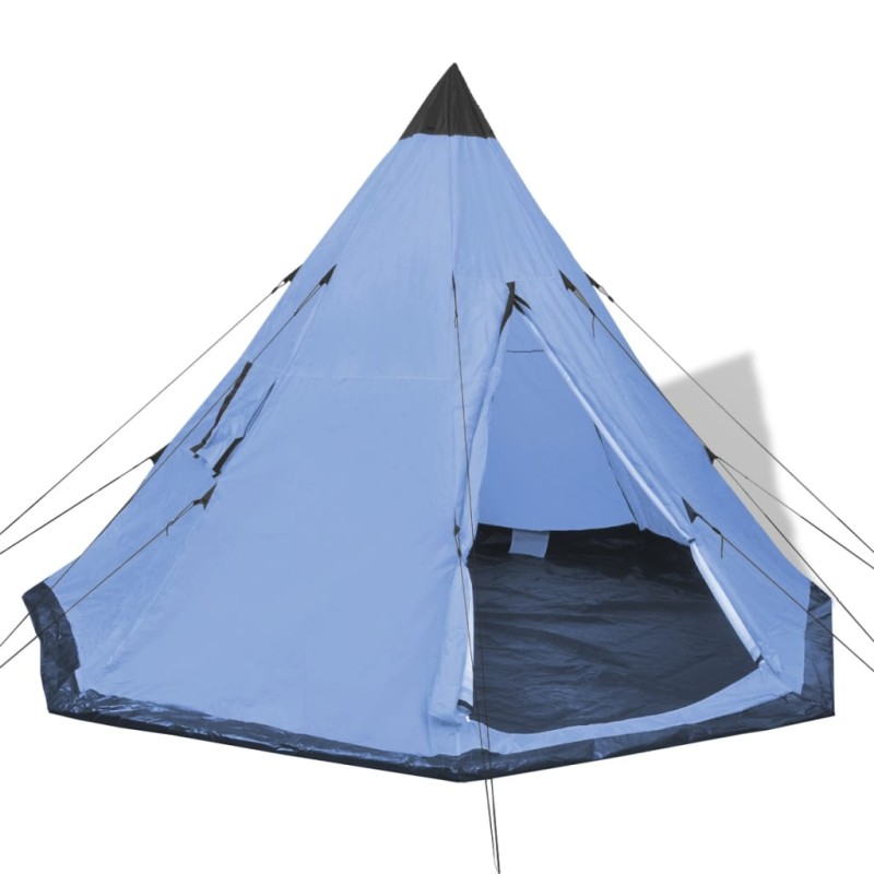 vidaXL 4-Personen-Zelt Blau vidaXL 4-Personen-Zelt Blau