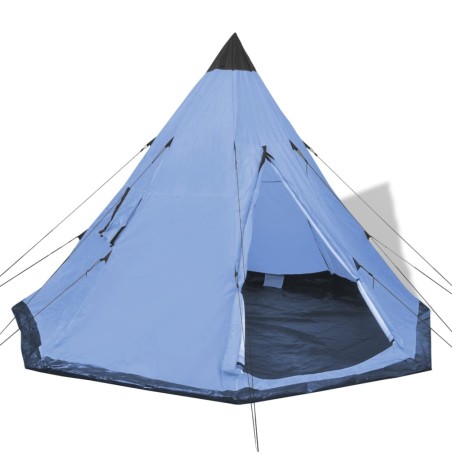 vidaXL 4-Personen-Zelt Blau