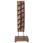 vidaXL Weinständer für 6 Flaschen 35x35x100 cm Massivholz Teak vidaXL Weinständer für 6 Flaschen 35x35x100 cm Massivholz Teak