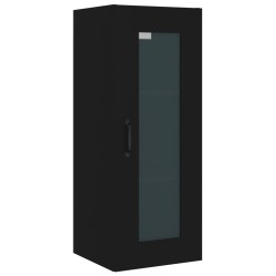 vidaXL Hängeschrank Schwarz 34,5x34x90 cm
