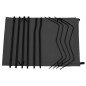 vidaXL Campingbett 180x60x19 cm Oxford-Gewebe und Stahl Schwarz vidaXL Campingbett 180x60x19 cm Oxford-Gewebe und Stahl Schwarz