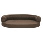 vidaXL Hundematratze Ergonomisch 75x53 cm Leinenoptik Braun vidaXL Hundematratze Ergonomisch 75x53 cm Leinenoptik Braun