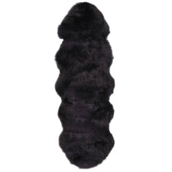 vidaXL Schaffell-Teppich 60×180 cm Dunkelgrau