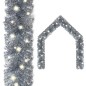 vidaXL Weihnachtsgirlande mit LED 20 m Silbern vidaXL Weihnachtsgirlande mit LED 20 m Silbern