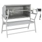 BBQ Grill mit Drehspieß Eisen und Edelstahl BBQ Grill mit Drehspieß Eisen und Edelstahl