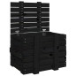 vidaXL Truhe Schwarz 58x40,5x42 cm Massivholz Kiefer vidaXL Truhe Schwarz 58x40,5x42 cm Massivholz Kiefer