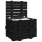 vidaXL Truhe Schwarz 58x40,5x42 cm Massivholz Kiefer vidaXL Truhe Schwarz 58x40,5x42 cm Massivholz Kiefer