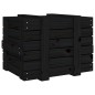 vidaXL Truhe Schwarz 58x40,5x42 cm Massivholz Kiefer vidaXL Truhe Schwarz 58x40,5x42 cm Massivholz Kiefer