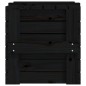 vidaXL Truhe Schwarz 58x40,5x42 cm Massivholz Kiefer vidaXL Truhe Schwarz 58x40,5x42 cm Massivholz Kiefer
