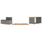 Whirlpool-Umrandung Grau Poly-Rattan und Massivholz Akazie Whirlpool-Umrandung Grau Poly-Rattan und Massivholz Akazie