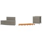 Whirlpool-Umrandung Grau Poly-Rattan und Massivholz Akazie Whirlpool-Umrandung Grau Poly-Rattan und Massivholz Akazie