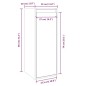vidaXL Wandschränke 2 Stk. Grau 30x30x80 cm Massivholz Kiefer vidaXL Wandschränke 2 Stk. Grau 30x30x80 cm Massivholz Kiefer