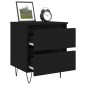 vidaXL Nachttische 2 Stk. Schwarz 40x35x50 cm Holzwerkstoff vidaXL Nachttische 2 Stk. Schwarz 40x35x50 cm Holzwerkstoff