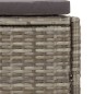 Whirlpool-Umrandung Grau Poly-Rattan und Massivholz Akazie Whirlpool-Umrandung Grau Poly-Rattan und Massivholz Akazie