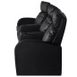 vidaXL Relaxsessel 3-Sitzer mit LED Kunstleder Schwarz vidaXL Relaxsessel 3-Sitzer mit LED Kunstleder Schwarz