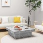 vidaXL Couchtisch Betongrau 90x90x28 cm Holzwerkstoff vidaXL Couchtisch Betongrau 90x90x28 cm Holzwerkstoff