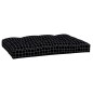 vidaXL Palettenkissen Schwarz Karomuster 120x80x12 cm Stoff vidaXL Palettenkissen Schwarz Karomuster 120x80x12 cm Stoff