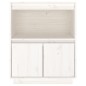 vidaXL Sideboard Weiß 60x34x75 cm Massivholz Kiefer vidaXL Sideboard Weiß 60x34x75 cm Massivholz Kiefer
