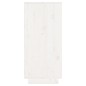 vidaXL Sideboard Weiß 60x34x75 cm Massivholz Kiefer vidaXL Sideboard Weiß 60x34x75 cm Massivholz Kiefer