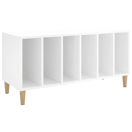 vidaXL Plattenschrank Hochglanz-Weiß 100x38x48 cm Holzwerkstoff