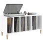 vidaXL Plattenschrank Hochglanz-Weiß 100x38x48 cm Holzwerkstoff vidaXL Plattenschrank Hochglanz-Weiß 100x38x48 cm Holzwerkstoff