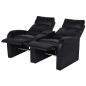 vidaXL 2-tlg. LED Relaxsessel-Set 2+3 Sitzer Kunstleder Schwarz vidaXL 2-tlg. LED Relaxsessel-Set 2+3 Sitzer Kunstleder Schwarz
