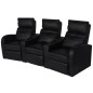 vidaXL 2-tlg. LED Relaxsessel-Set 2+3 Sitzer Kunstleder Schwarz vidaXL 2-tlg. LED Relaxsessel-Set 2+3 Sitzer Kunstleder Schwarz