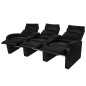 vidaXL 2-tlg. LED Relaxsessel-Set 2+3 Sitzer Kunstleder Schwarz vidaXL 2-tlg. LED Relaxsessel-Set 2+3 Sitzer Kunstleder Schwarz