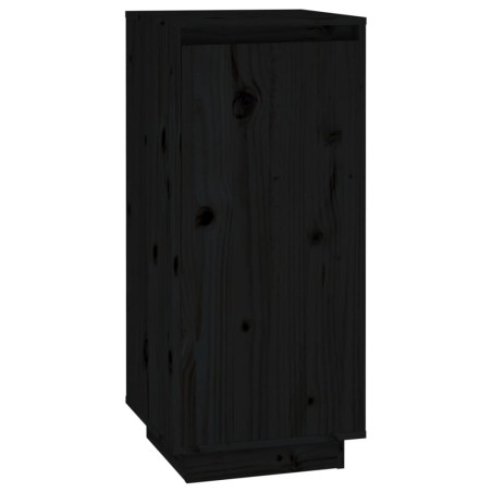 vidaXL Schuhschrank Schwarz 35x35x80 cm Massivholz Kiefer