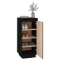 vidaXL Schuhschrank Schwarz 35x35x80 cm Massivholz Kiefer vidaXL Schuhschrank Schwarz 35x35x80 cm Massivholz Kiefer