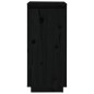 vidaXL Schuhschrank Schwarz 35x35x80 cm Massivholz Kiefer vidaXL Schuhschrank Schwarz 35x35x80 cm Massivholz Kiefer